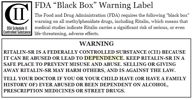 fda-ritalin-black-box-warning